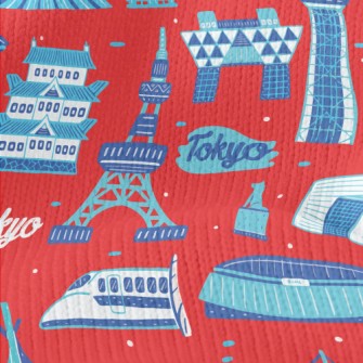 Famous Buildings In Tokyo Stretch Jersey