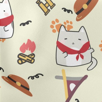 Kitten Scout Camping Lightweight Cotton Poplin