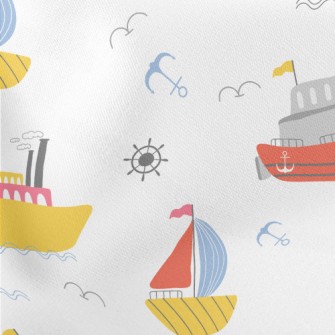 Sailing And Cruises Lightweight Cotton Poplin