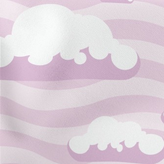 Wavy Clouds Lightweight Cotton Poplin