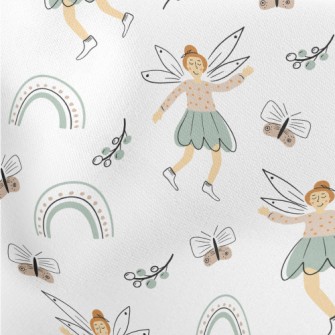 Leisurely Happy Fairy Lightweight Cotton Poplin
