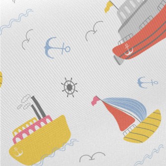 Sailing And Cruises Midweight Cotton Poplin