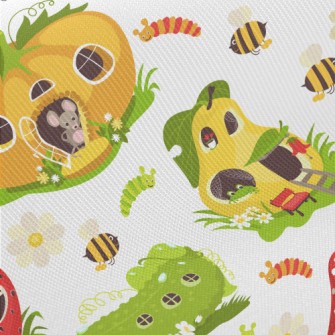 Creative Fruit And Vegetable B Midweight Cotton Poplin