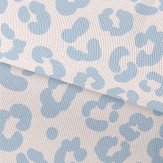 Gentle Blue Leopard Print Waterproof Oxford