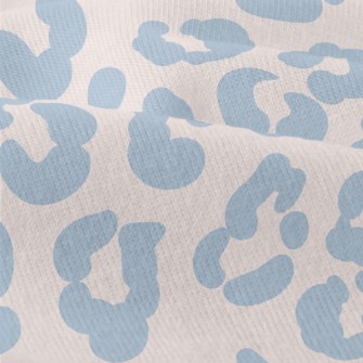 Gentle Blue Leopard Print Modern Jersey