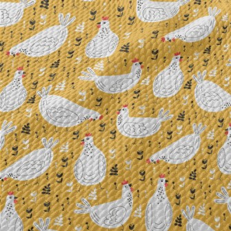 Children's Funny White Chi Birdseye Piqué