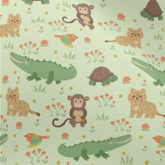 Cute And Lovable Animals Chiffon