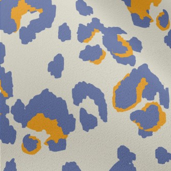 Purple Hand-painted Leopard Pr Chiffon