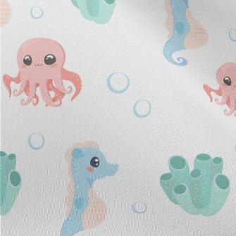 Cute Octopus, Seahorse And Cor Chiffon