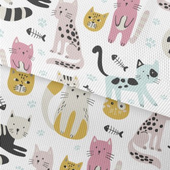Colorful Cat Waterproof Oxford