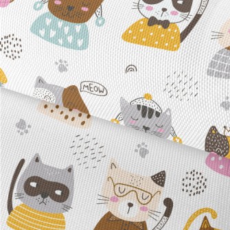 Modern Cute Cat Waterproof Oxford