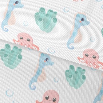 Cute Octopus, Seahorse And Cor Waterproof Oxford