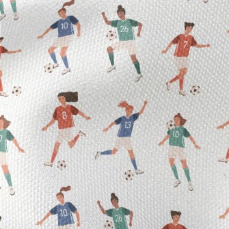 Various Football Players Waterproof Canvas