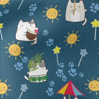 Summer Life Cat Waterproof Canvas