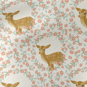 Hand Drawn Delicate Deer And F Waterproof Canvas