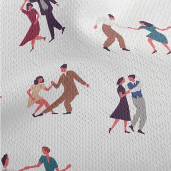 Couple Dancing Together Athletic Mesh Flat Back