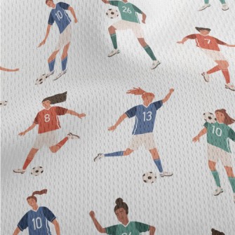 Various Football Players Athletic Mesh Flat Back