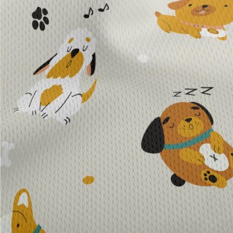 Cute And Silly Dog Athletic Mesh Flat Back