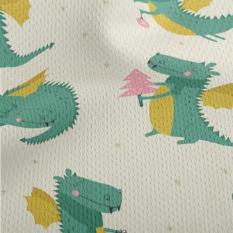 Fairy Tale Cute Dragon Athletic Mesh Flat Back