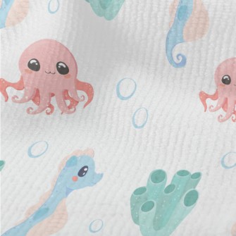 Cute Octopus, Seahorse And Cor Terry