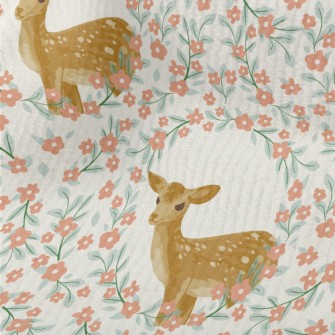 Hand Drawn Delicate Deer And F Terry