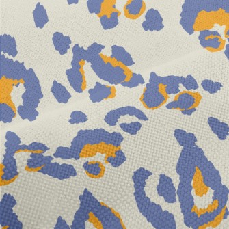 Purple Hand-painted Leopard Pr Performance Linen