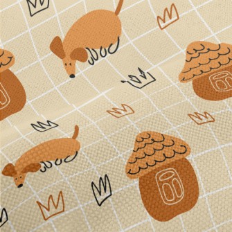 Long Cute Dachshund Performance Linen