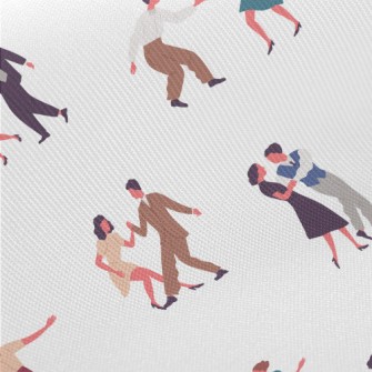 Couple Dancing Together Twill