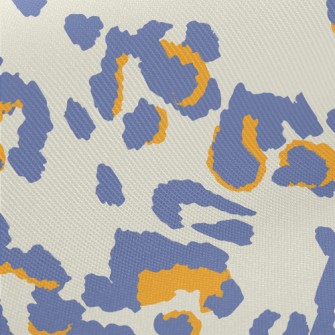Purple Hand-painted Leopard Pr Twill