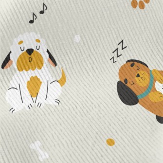 Cute And Silly Dog Standard Corduroy