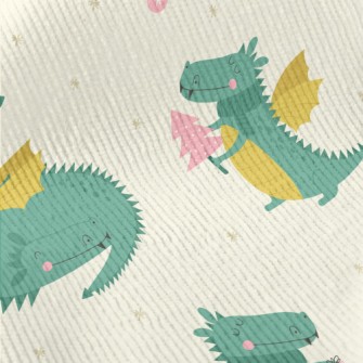 Fairy Tale Cute Dragon Standard Corduroy