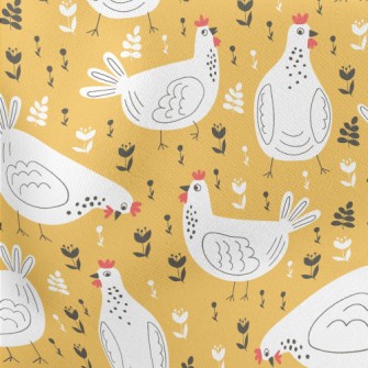 Children's Funny White Chi Stretch Ponte