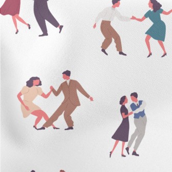 Couple Dancing Together Stretch Ponte