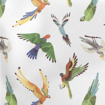 Colorful Realistic Parrot Stretch Ponte