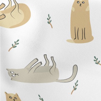 Cute Cat Stretch Ponte