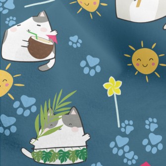 Summer Life Cat Micro Fleece