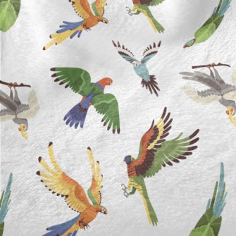 Colorful Realistic Parrot Minky