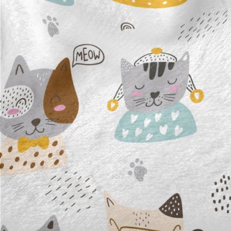 Modern Cute Cat Minky