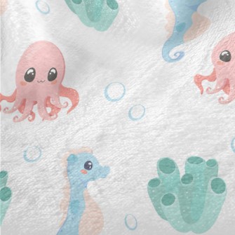 Cute Octopus, Seahorse And Cor Minky