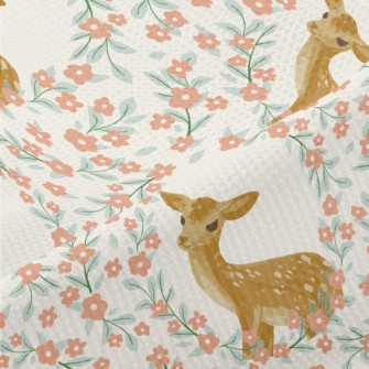 Hand Drawn Delicate Deer And F Piqué