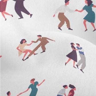 Couple Dancing Together Lightweight Performance Linen