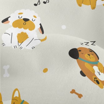 Cute And Silly Dog Lightweight Performance Linen