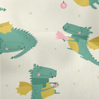 Fairy Tale Cute Dragon Lightweight Performance Linen