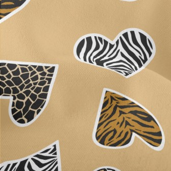 Heart Shape Animal Print Lightweight Performance Linen