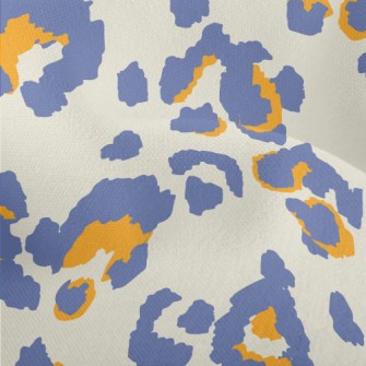 Purple Hand-painted Leopard Pr Lightweight Performance Linen