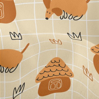 Long Cute Dachshund Lightweight Performance Linen