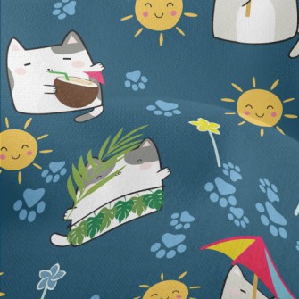 Summer Life Cat Lightweight Performance Linen