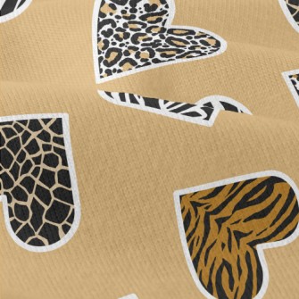 Heart Shape Animal Print Modern Jersey