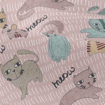 Hand Drawn Brush Cat Modern Jersey