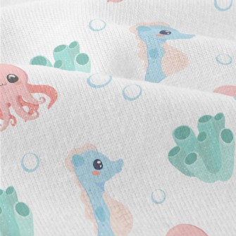 Cute Octopus, Seahorse And Cor Modern Jersey